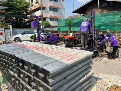 รับเหมาตอกเสาเข็มบางขุนเทียน - ตอกเสาเข็มไมโครไพล์ ปทุมธานี - ช่างหนุ่ยไมโครไพล์